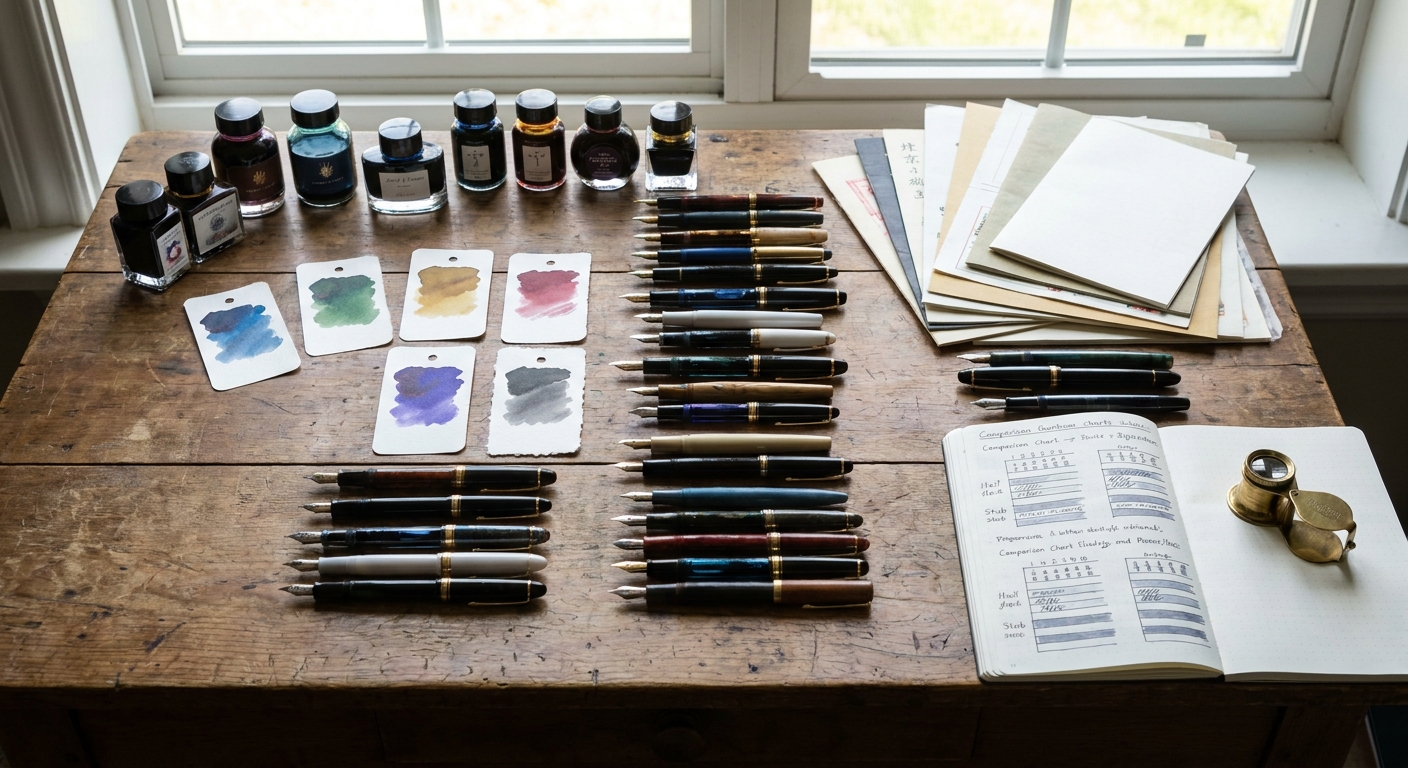 Ink, Nibs, and Paper in Concert: A Comparative Review Framework for Stationery Connoisseurs